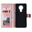 For Nokia 5.3 Totem Flower Embossed Horizontal Flip TPU + PU Leather Case with Holder & Card Slots & Wallet(Rose Gold)
