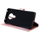For Nokia 5.3 Totem Flower Embossed Horizontal Flip TPU + PU Leather Case with Holder & Card Slots & Wallet(Rose Gold)