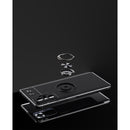 For Xiaomi Redmi Note 10 Pro Metal Ring Holder 360 Degree Rotating TPU Case(Red+Red)