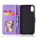 For Xiaomi Redmi 9A Totem Flower Embossed Horizontal Flip TPU + PU Leather Case with Holder & Card Slots & Wallet(Purple)