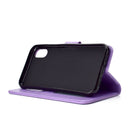For Xiaomi Redmi 9A Totem Flower Embossed Horizontal Flip TPU + PU Leather Case with Holder & Card Slots & Wallet(Purple)