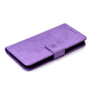 For Xiaomi Redmi 9A Totem Flower Embossed Horizontal Flip TPU + PU Leather Case with Holder & Card Slots & Wallet(Purple)