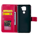 For Xiaomi Redmi Note 9 Totem Flower Embossed Horizontal Flip TPU + PU Leather Case with Holder & Card Slots & Wallet(Red)