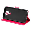 For Xiaomi Redmi Note 9 Totem Flower Embossed Horizontal Flip TPU + PU Leather Case with Holder & Card Slots & Wallet(Red)