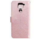 For Xiaomi Redmi Note 9 Totem Flower Embossed Horizontal Flip TPU + PU Leather Case with Holder & Card Slots & Wallet(Rose Gold)