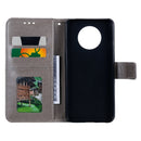 For Xiaomi Redmi Note 9T Totem Flower Embossed Horizontal Flip TPU + PU Leather Case with Holder & Card Slots & Wallet(Grey)