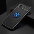 For OPPO Realme C20 Metal Ring Holder 360 Degree Rotating TPU Case(Black+Blue)
