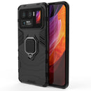For Xiaomi Mi 11 Ultra PC + TPU Shockproof Protective Case with Magnetic Ring Holder(Black)