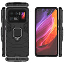 For Xiaomi Mi 11 Ultra PC + TPU Shockproof Protective Case with Magnetic Ring Holder(Black)