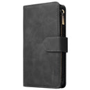 For Galaxy A20e Multifunctional Retro Frosted Horizontal Flip Leather Case with Card Slot & Holder & Zipper Wallet & Photo Frame & Lanyard(Black)