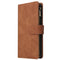 For Galaxy A70 Multifunctional Retro Frosted Horizontal Flip Leather Case with Card Slot & Holder & Zipper Wallet & Photo Frame & Lanyard(Brown)