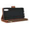 For Galaxy A70 Multifunctional Retro Frosted Horizontal Flip Leather Case with Card Slot & Holder & Zipper Wallet & Photo Frame & Lanyard(Brown)
