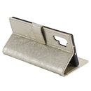 For Samsung Galaxy Note10 Plus Totem Flower Embossed Horizontal Flip TPU + PU Leather Case with Holder & Card Slots & Wallet(Gold)