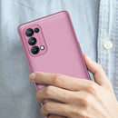 For OPPO Reno5 Pro 5G GKK Three Stage Splicing Full Coverage PC Case(Rose Gold)