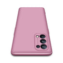 For OPPO Reno5 Pro 5G GKK Three Stage Splicing Full Coverage PC Case(Rose Gold)