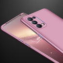 For OPPO Reno5 Pro 5G GKK Three Stage Splicing Full Coverage PC Case(Rose Gold)