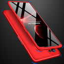 For OPPO Reno5 Pro 5G GKK Three Stage Splicing Full Coverage PC Case(Red)