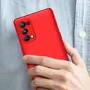 For OPPO Reno5 Pro 5G GKK Three Stage Splicing Full Coverage PC Case(Red)