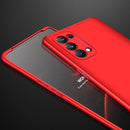 For OPPO Reno5 Pro 5G GKK Three Stage Splicing Full Coverage PC Case(Red)