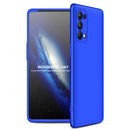 For OPPO Reno5 Pro 5G GKK Three Stage Splicing Full Coverage PC Case(Blue)