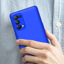 For OPPO Reno5 Pro 5G GKK Three Stage Splicing Full Coverage PC Case(Blue)