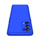 For OPPO Reno5 Pro 5G GKK Three Stage Splicing Full Coverage PC Case(Blue)