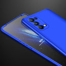 For OPPO Reno5 Pro 5G GKK Three Stage Splicing Full Coverage PC Case(Blue)