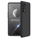 For OPPO Reno5 Pro 5G GKK Three Stage Splicing Full Coverage PC Case(Black)