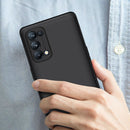 For OPPO Reno5 Pro 5G GKK Three Stage Splicing Full Coverage PC Case(Black)