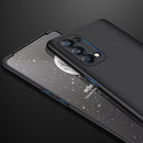 For OPPO Reno5 Pro 5G GKK Three Stage Splicing Full Coverage PC Case(Black)