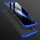 For Samsung Galaxy A32 4G GKK Three Stage Splicing Full Coverage PC Case(Black Blue)
