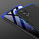 For Samsung Galaxy A32 4G GKK Three Stage Splicing Full Coverage PC Case(Black Blue)