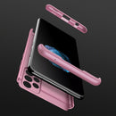 For Samsung Galaxy A72 5G / 4G GKK Three Stage Splicing Full Coverage PC Case(Rose Gold)