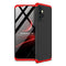 For Samsung Galaxy A72 5G / 4G GKK Three Stage Splicing Full Coverage PC Case(Black Red)