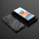 For Xiaomi Redmi Note 10 Pro Punk Armor 2 in 1 PC + TPU Shockproof Case with Invisible Holder(Black)
