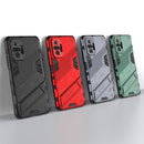 For Xiaomi Redmi Note 10 Pro Punk Armor 2 in 1 PC + TPU Shockproof Case with Invisible Holder(Black)