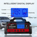 DEMUDA DC200 20A 12V / 24V Car Battery Charger Intelligent Pulse Repair Type Lead-acid Battery, Plug Type:EU Plug(Red)