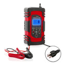 DEMUDA DC-80 Car Battery Charger 12V/24V Intelligent Pulse Repair Type Lead-acid Battery, Plug Type:US Plug(Red)
