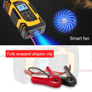 DEMUDA DC-80 Car Battery Charger 12V/24V Intelligent Pulse Repair Type Lead-acid Battery, Plug Type:EU Plug(Yellow)