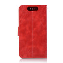 For ZTE Blade V8 Retro Copper Button Crazy Horse Horizontal Flip PU Leather Case with Holder & Card Slots & Wallet & Lanyard(Red)