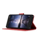 For ZTE Blade V8 Retro Copper Button Crazy Horse Horizontal Flip PU Leather Case with Holder & Card Slots & Wallet & Lanyard(Red)