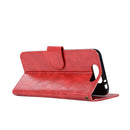 For ZTE Blade V8 Retro Copper Button Crazy Horse Horizontal Flip PU Leather Case with Holder & Card Slots & Wallet & Lanyard(Red)