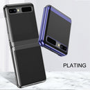 For Samsung Galaxy Z Flip 5G / 4G Ultra-thin Electroplated Transparent Folding Case(Black)