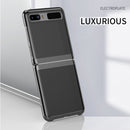 For Samsung Galaxy Z Flip 5G / 4G Ultra-thin Electroplated Transparent Folding Case(Black)