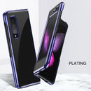 For Samsung Galaxy Fold 5G / Fold 4G Ultra-thin Electroplated Transparent Folding Case(Rose Gold)