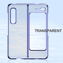 For Samsung Galaxy Fold 5G / Fold 4G Ultra-thin Electroplated Transparent Folding Case(Rose Gold)