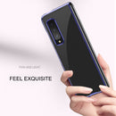 For Samsung Galaxy Fold 5G / Fold 4G Ultra-thin Electroplated Transparent Folding Case(Rose Gold)