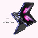 For Samsung Galaxy Fold 5G / Fold 4G Ultra-thin Electroplated Transparent Folding Case(Rose Gold)