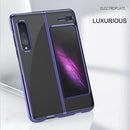 For Samsung Galaxy Fold 5G / Fold 4G Ultra-thin Electroplated Transparent Folding Case(Rose Gold)
