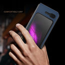 For Samsung Galaxy Fold 5G / Fold 4G Leather Texture + PC Full Coverge Folding Case(Red Cross Texture)